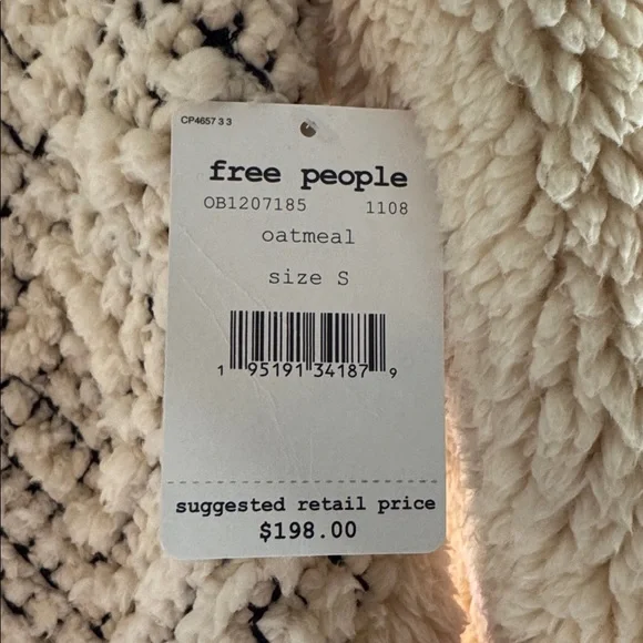 We The Free Cream and Black Sherpa Jacket NWT - Picture 3 of 8